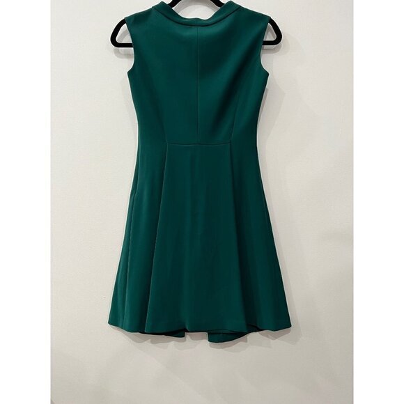 Vince Camuto Size 2P green hidden pocket fit & flare dress - Picture 8 of 13